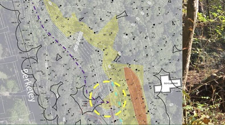 A new slate nature trail for the disabled and three new rain gardens will be a part of this second phase of the North Woods Project in Avondale Estates. (Courtesy of Avondale Estates)