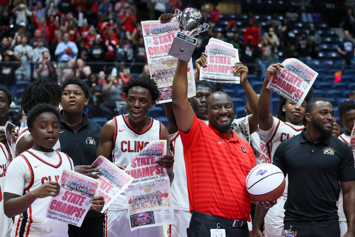 Class A Division 2 Boys State Championship game between Clinch County and Portal