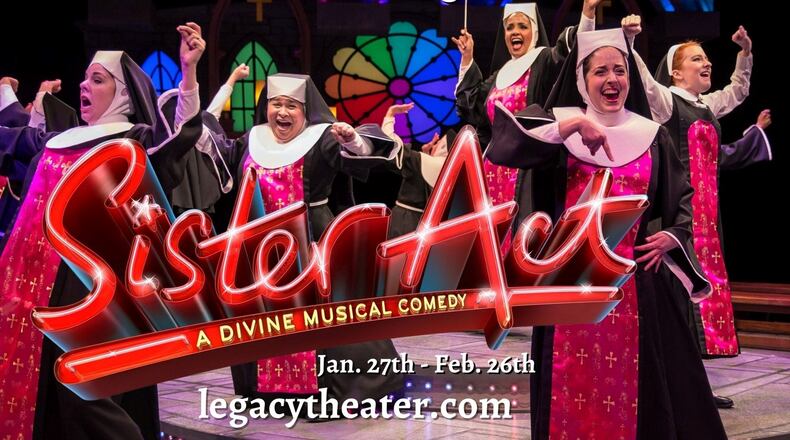 A Broadway musical comedy, "Sister Act" will be coming to Legacy Theater in Tyrone from Jan. 27 through Feb. 26. (Courtesy of Legacy Theater)