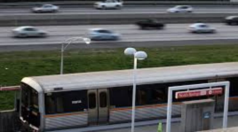 An injured man found at a MARTA station forced service to be halted Wednesday.