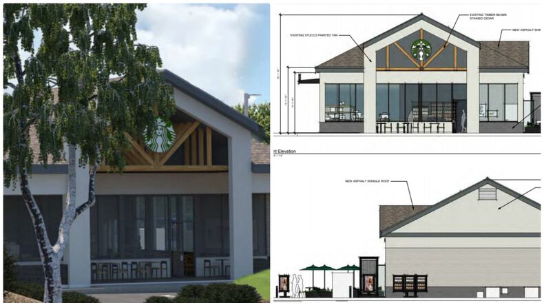 These renderings are from files submitted to the city of Alpharetta's Planning Commission.