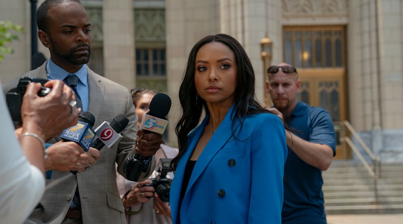 Kat Graham stars as an attorney in "Tyler Perry's Duplicity" out on Amazon. AMAZON