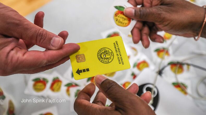 The polls opened, with a couple hiccups in Fulton County, on Dec. 4, 2018.