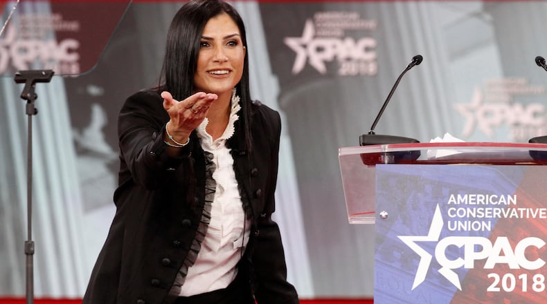 Dana Loesch, spokesperson for the National Rifle Association, speaks at the Conservative Political Action Conference (CPAC), at National Harbor, Md., Thursday, Feb. 22, 2018. (AP Photo/Jacquelyn Martin)
