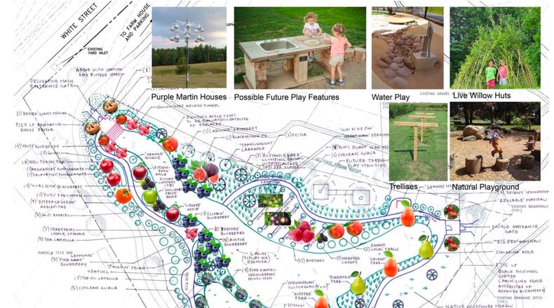 Suwanee city officials and Harvest Farm have collaborated to develop the first public orchard and playground in the Southeast. Courtesy City of Suwanee