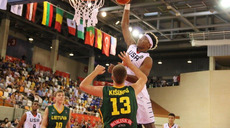 Wendell Carter helped the U.S. U-17 national team win the FIBA U-17 world championships this summer in Spain. (USA Basketball)