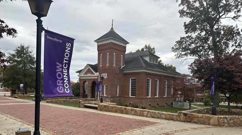 The Susan B. Harris Chapel on the Young Harris College campus, pictured here on Wednesday, Oct. 30, 2024.