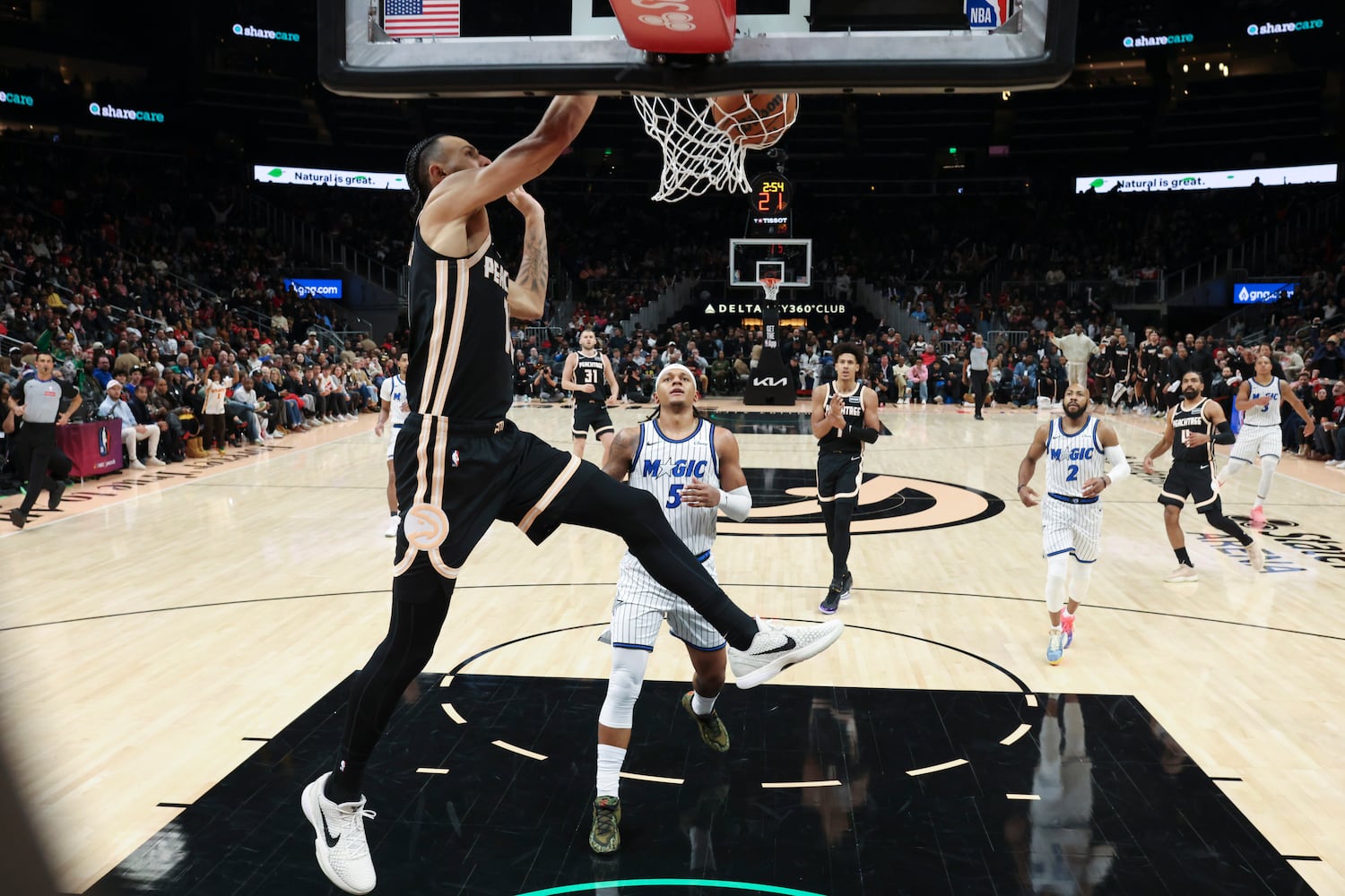 Atlanta Hawks host the Orlando Magic in an NBA game