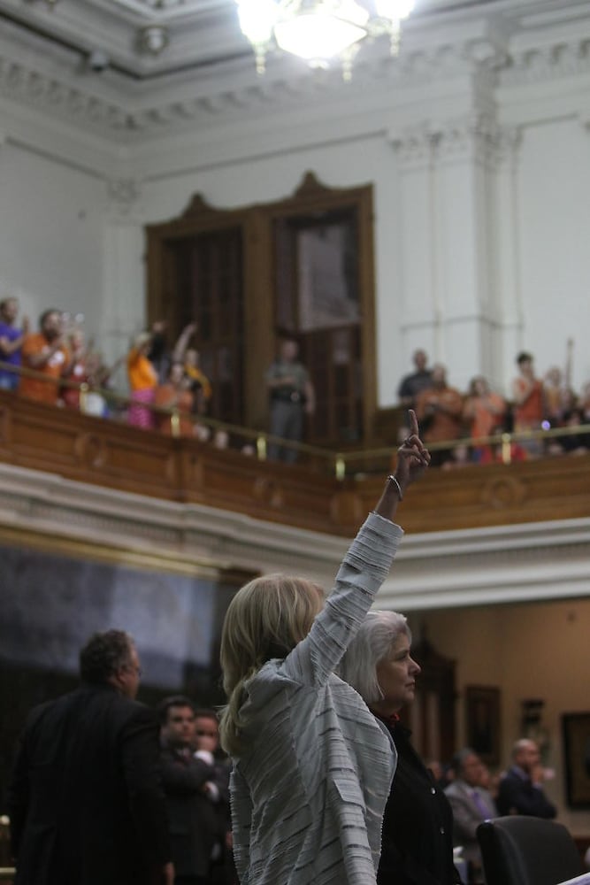 Sen. Wendy Davis filibuster at the Texas Legislature