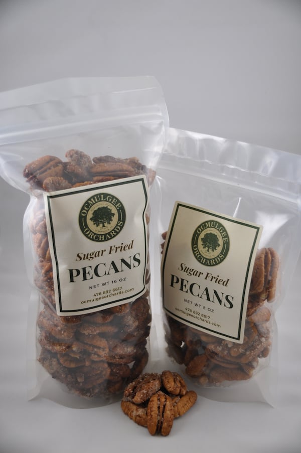 Sugar-fried pecans. (Courtesy of Ocmulgee Orchards)