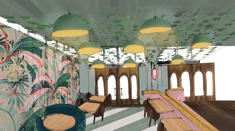 A rendering of the interior of Atrium at Ponce City Market. / Courtesy of Smith Hanes Studio