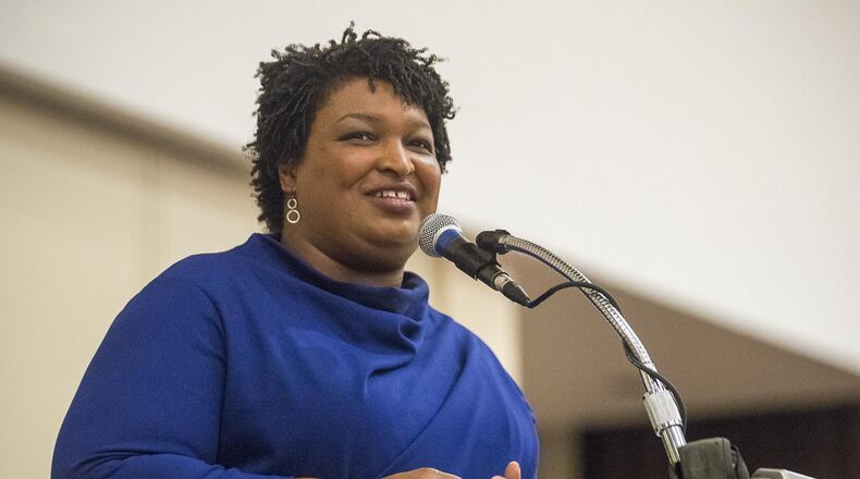 Stacey Abrams gave the Democratic Party’s rebuttal to President Donald Trump’s State of the Union address on Tuesday. In prepared remarks, she used the opportunity to highlight the way she and Republican leaders worked together in Georgia’s Legislature while slamming the president for engineering the recently ended 35-day partial shutdown of the federal government. (ALYSSA POINTER/ALYSSA.POINTER@AJC.COM)