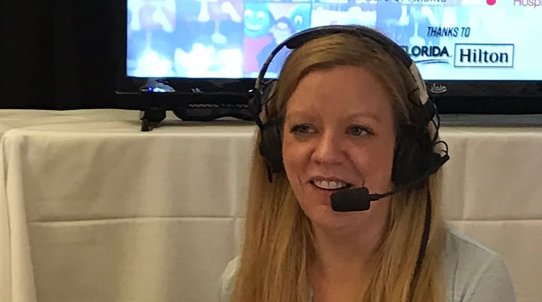 Kara Stockton, former radio host on what was Talk 106.7, has died at age 44. RODNEY HO/rho@ajc.com