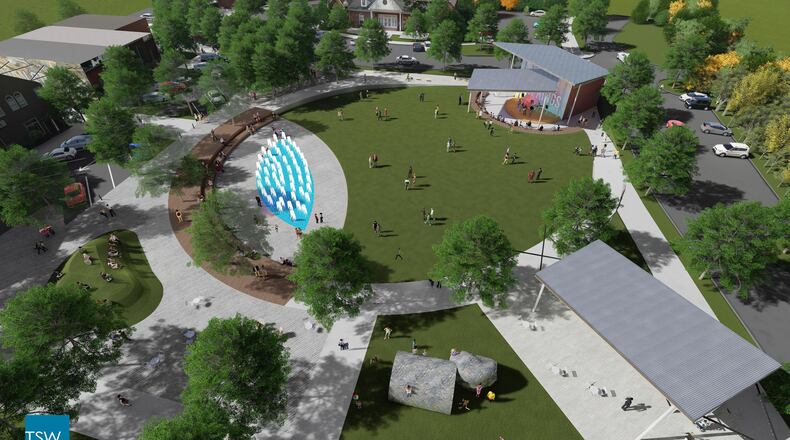 The city of Powder Springs approved funding for a park connecting its downtown to the Silver Comet Trail. (Courtesy of Powder Springs)