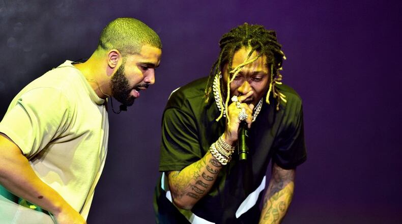 Drake and Future - together again. Photo; Getty Images