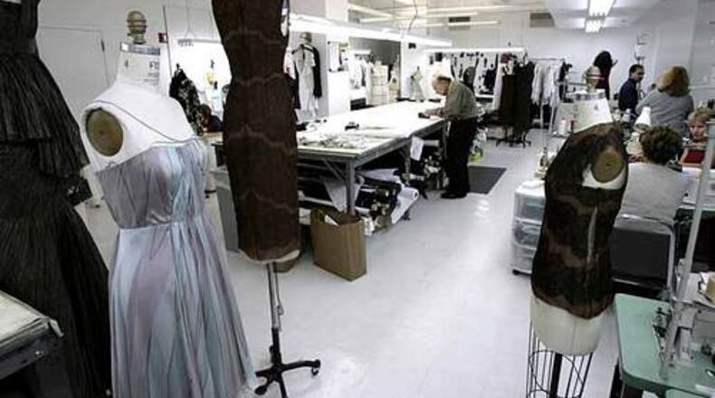 A portion of the J. Mendel factory is seen in New York's shrinking Garment District.