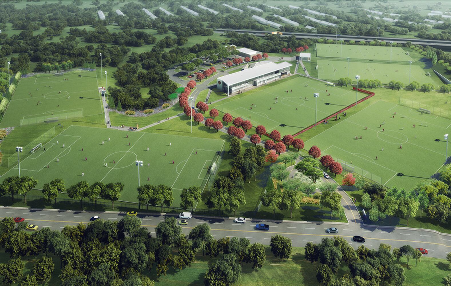 Atlanta United training ground in Marietta