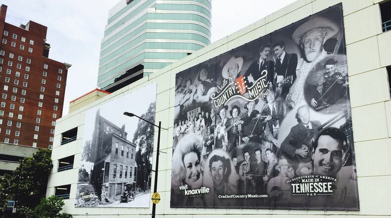 A mural along downtown Knoxville’s Cradle of Country Music walking tour. Contributed by Visit Knoxville