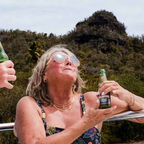 Kim and Randy Powell, longtime all-inclusive travelers, say two weeks gives them enough time to settle in and enjoy a resort at their own pace. (Courtesy of Leonard Garrison)