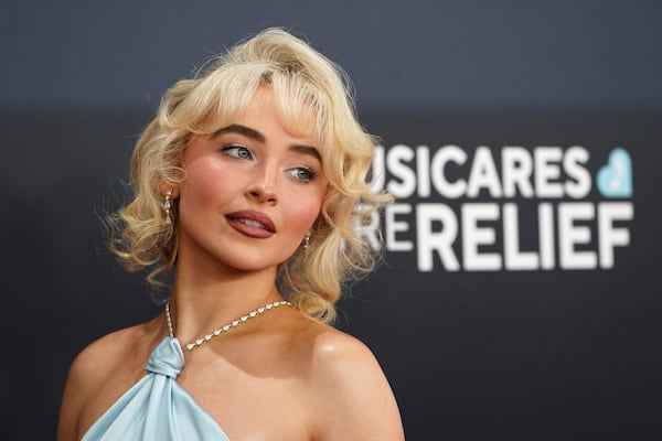 FILE - Sabrina Carpenter arrives at the 67th annual Grammy Awards on Feb. 2, 2025, in Los Angeles. (Photo by Jordan Strauss/Invision/AP, File)