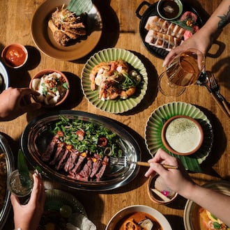 The Tipsy Thaiger menu features thoughtfully curated Thai dishes and innovative cocktails. (Courtesy of Angie Webb/Tipsy Thaiger)