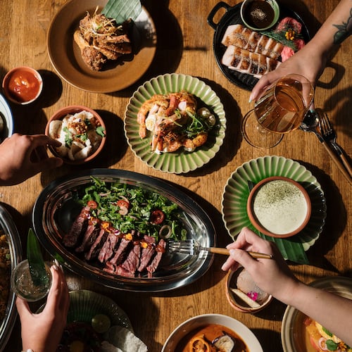 The Tipsy Thaiger menu features thoughtfully curated Thai dishes and innovative cocktails. (Courtesy of Angie Webb/Tipsy Thaiger)