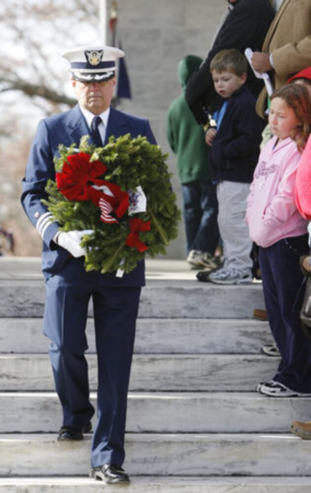 Wreaths placed at Marietta National Cemetery