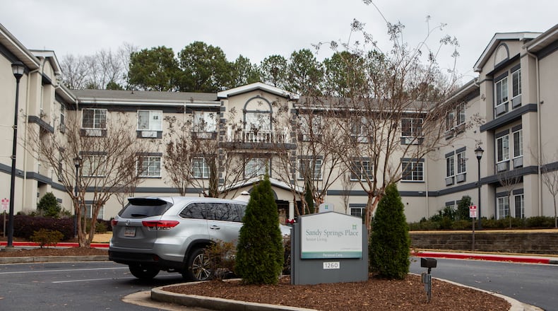 A photo of Sandy Springs Place Senior Complex on Sunday, December 20, 2020.