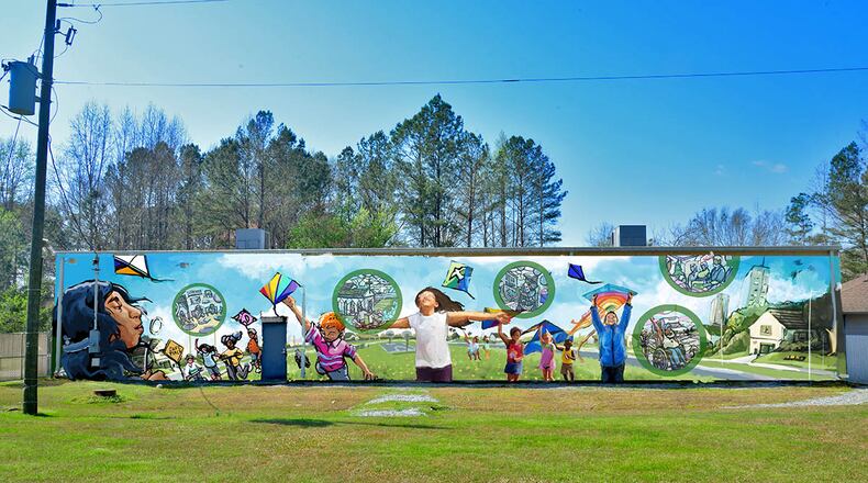 Here is Arshaad Norwood's digital design for his mural commissioned at Christian City. Photo: Courtesy of Arshaad Norwood