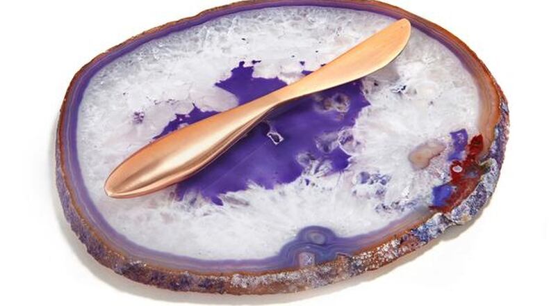 The Ita Cheese Plate + Forma Spreader from Anna RabLabs