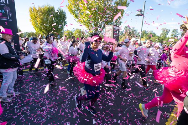 Celebrate breast cancer survivors by walking or running in a 5K at the Paint Gwinnett Pink 5K Walk/Run for Breast Cancer and Survivor Celebration on Saturday. (Courtesy of GHS Foundation)
