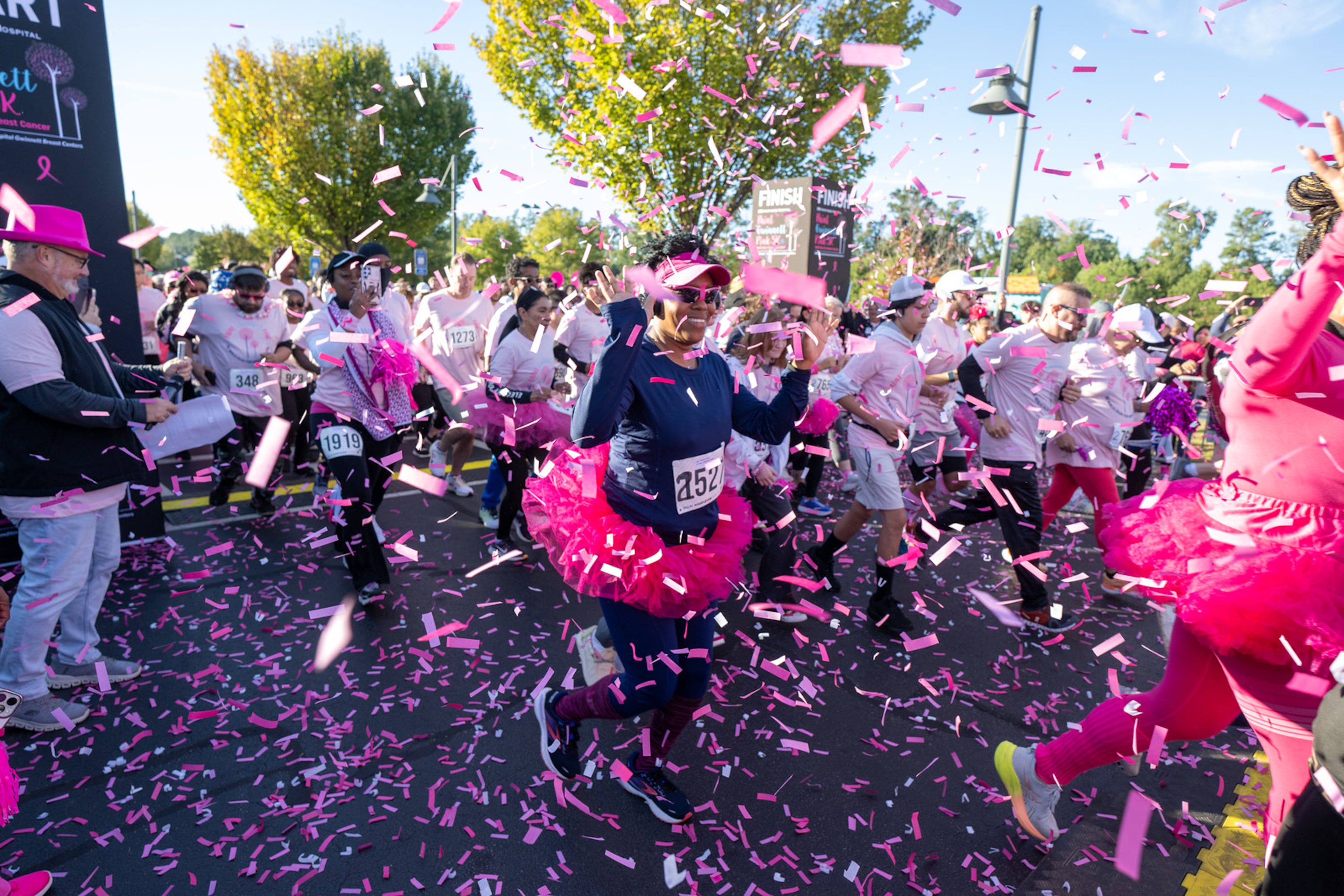 Celebrate breast cancer survivors by walking or running in a 5K at the Paint Gwinnett Pink 5K Walk/Run for Breast Cancer and Survivor Celebration on Saturday. (Courtesy of GHS Foundation)