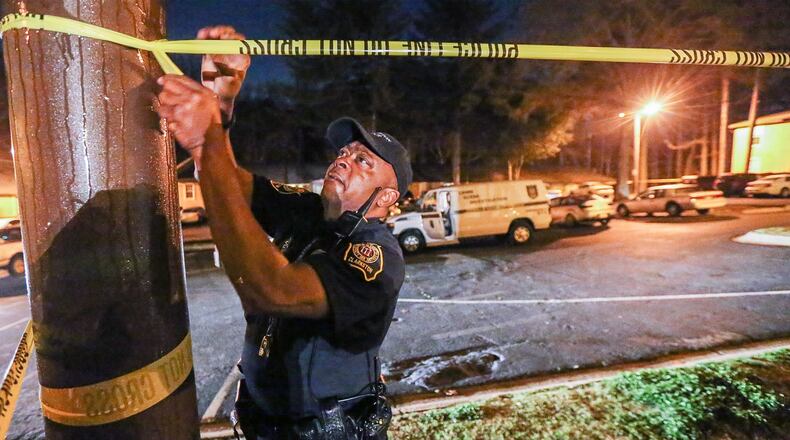 Clarkston police are investigating a fatal shooting at an apartment complex. JOHN SPINK / JSPINK@AJC.COM