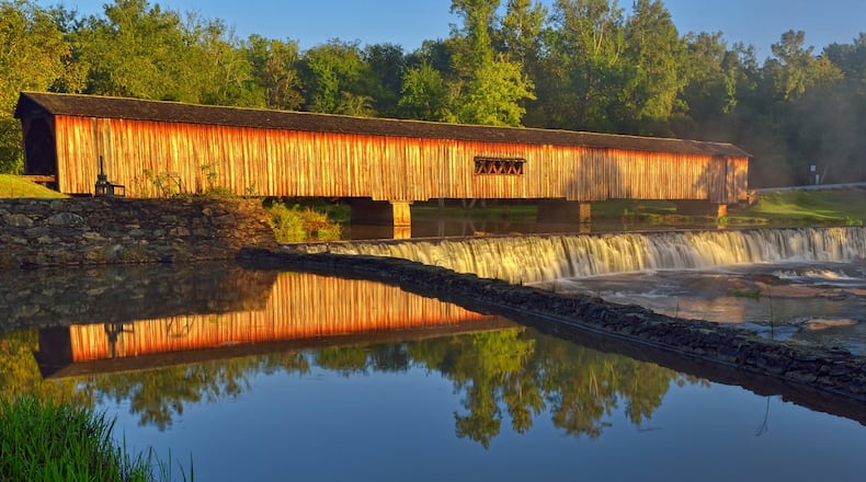 Watson Mill Bridge, located in Watson Mill State Park in Comer, was built in 1885 by the son of Horace King, a freed slave who was himself a famous covered bridge builder. At 229 feet, it is the longest covered bridge in Georgia. COPYRIGHTED PHOTO BY JOSEPH KOVARIK, USED WITH PERMISSION