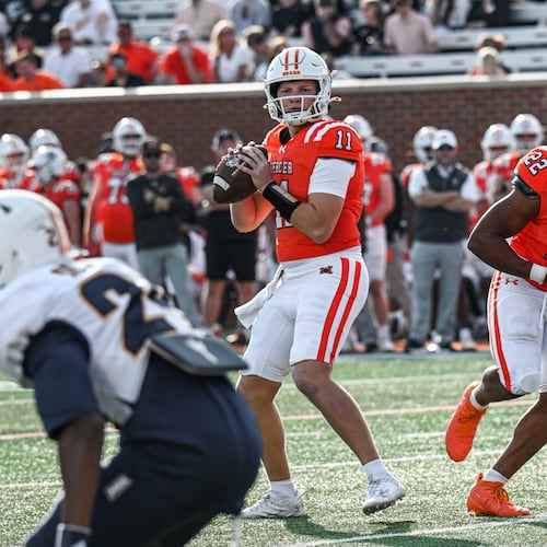 Quarterback Braden Atkinson of Mercer was winner of the Jerry Rice Award for being the top freshman football player in FCS.