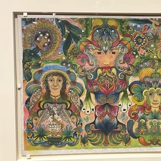 The longer you look at a Minnie Evans work, the more you believe she was definitely connected to something divine.