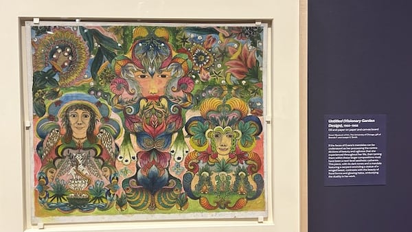 The longer you look at a Minnie Evans work, the more you believe she was definitely connected to something divine.