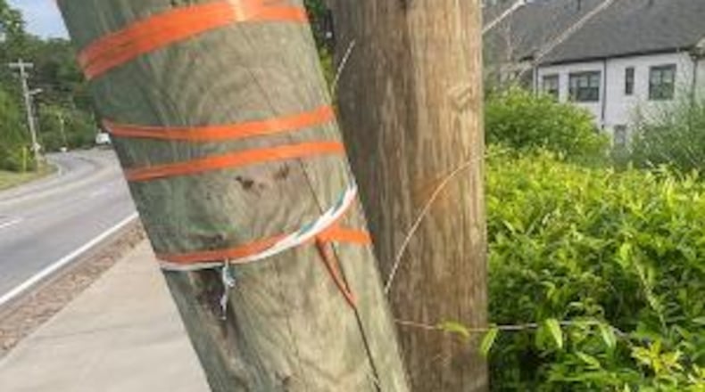 Brian DiNapoli wants this power pole fixed.