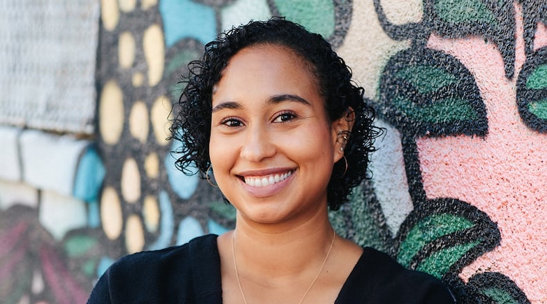 Naima Coster, author of "What's Mine and Yours," a lyrical and universal story about homecomings.
Courtesy of Sylvie Rosokoff