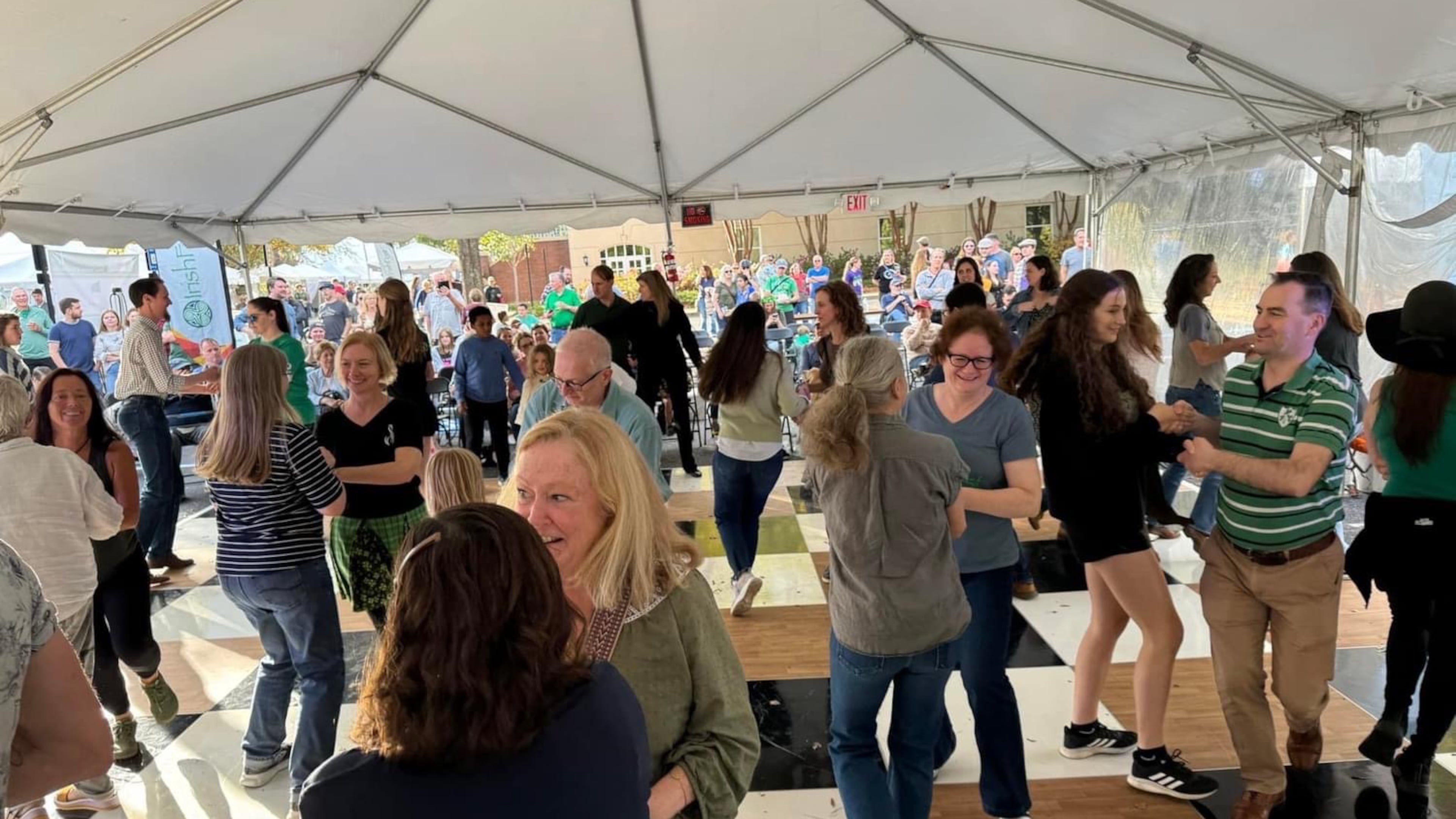 A céilí, an Irish social dance with live music, will be held on Saturday Nov. 8, 2025 at, the Dublin Stage at Roswell City Hall Grounds. (Courtesy of IrishFest Atlanta)
