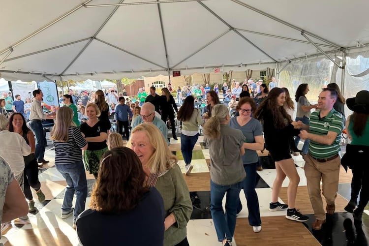 A céilí, an Irish social dance with live music, will be held on Saturday Nov. 8, 2025 at, the Dublin Stage at Roswell City Hall Grounds. (Courtesy of IrishFest Atlanta)