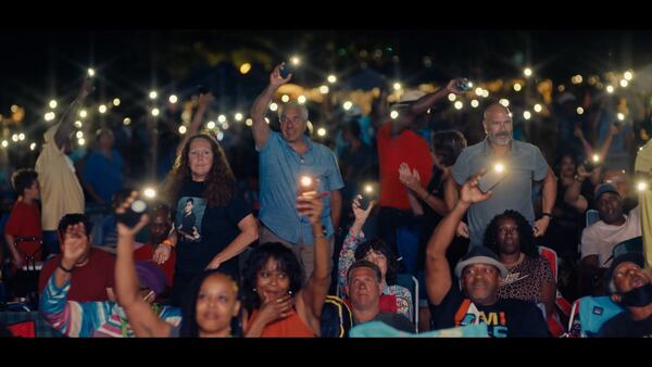 Smooth jazz fans gather at an outdoor festival in "Smooth World," which officially premieres in October at the Newport Beach Film Festival. (Courtesy of Grand Reveal)