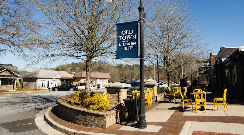 A photo of downtown Lilburn, Georgia, taken on Thursday, February 25, 2021. A bribery scandal was recently uncovered involving several properties in the town. CHRISTINA MATACOTTA FOR THE ATLANTA JOURNAL-CONSTITUTION