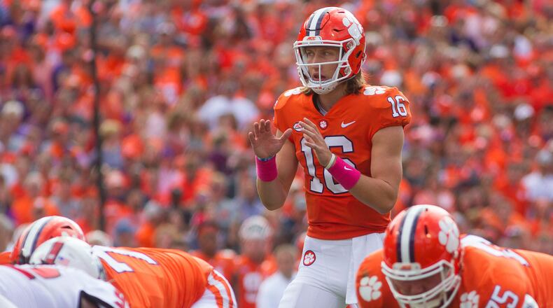 Clemson quarterback Trevor Lawrence.