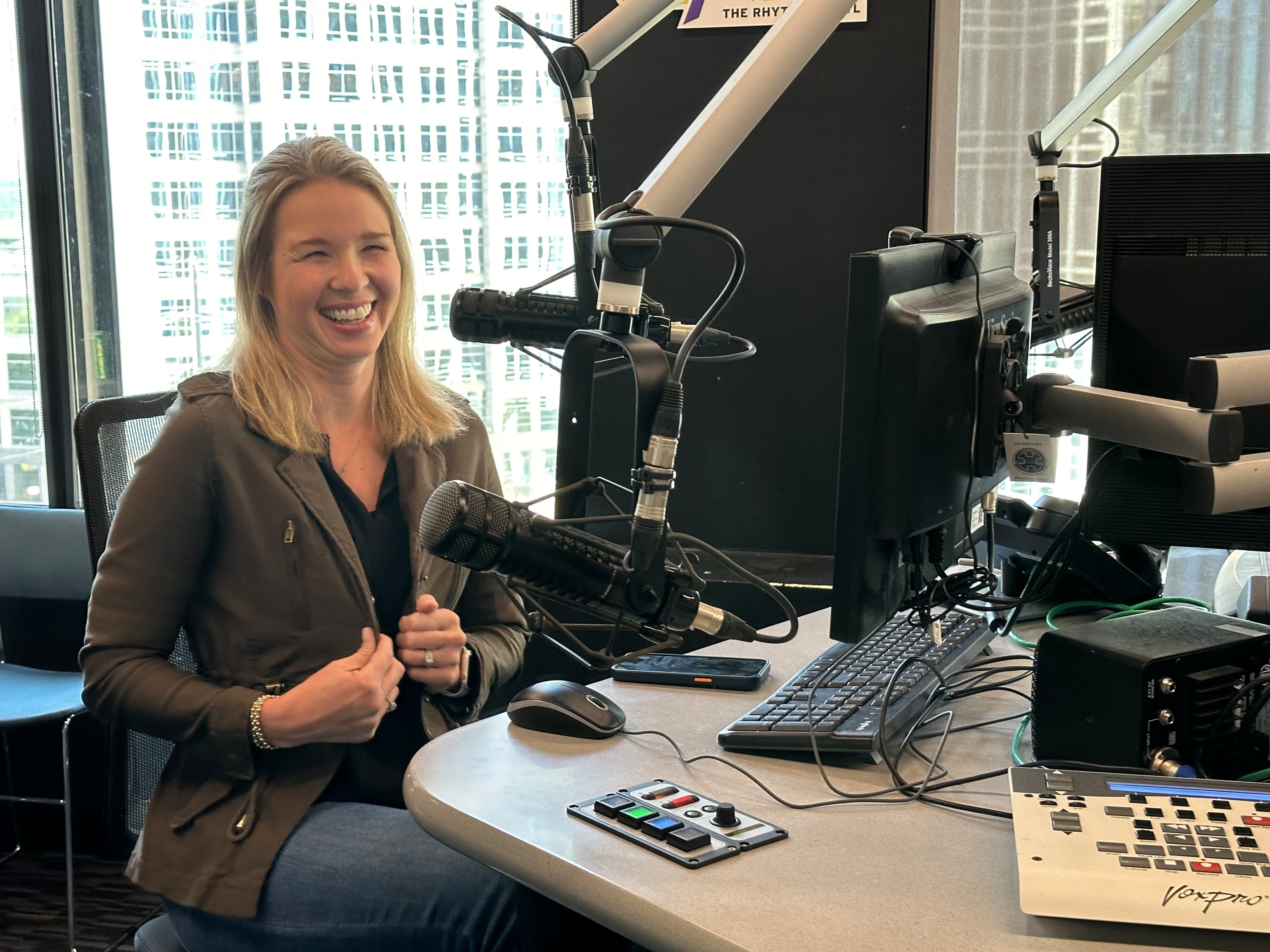 Jenn Hobby was with "The Bert Show" for nine years (Rodney Ho/AJC)