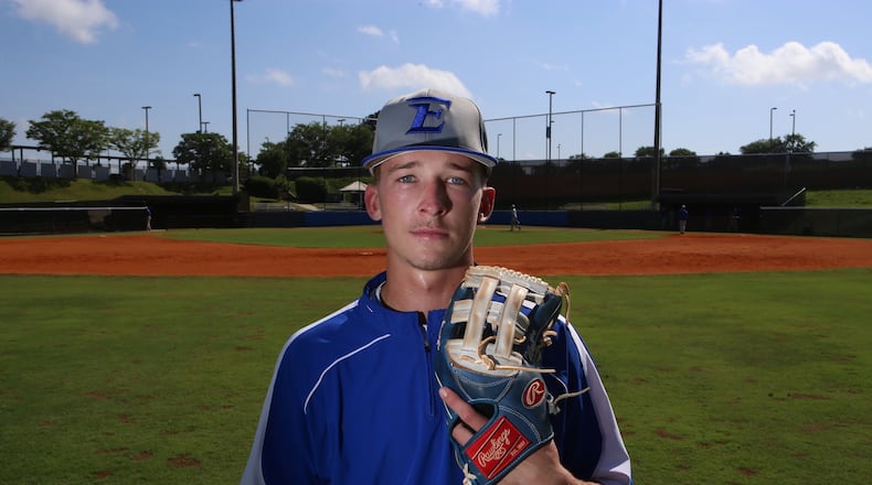 The Braves selected Etowah High outfielder Drew Waters in the second round of the amateur draft. (HENRY TAYLOR / HENRY.TAYLOR@AJC.COM)