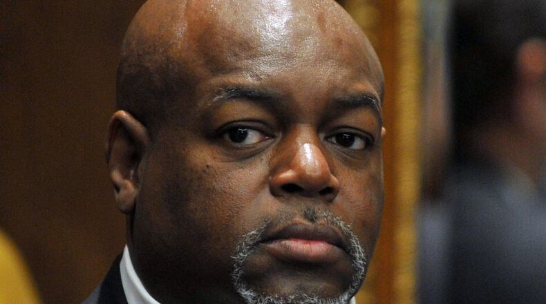 Rep. Mike Glanton D-Jonesboro, seen in a 2014 file photo, has apologized for any “misunderstanding” created when he mixed his personal business and his legislative positions in contract negotiations with Atlanta Public Schools. BRANT SANDERLIN /BSANDERLIN@AJC.COM