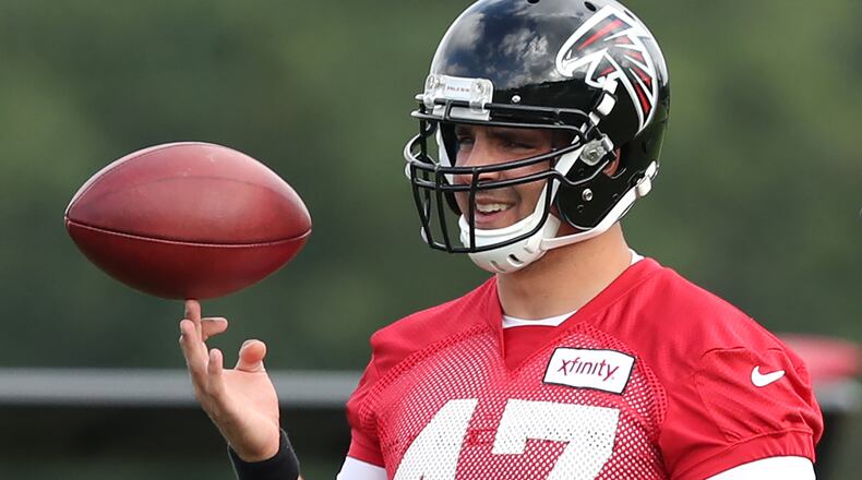 Falcons long snapper Josh Harris.