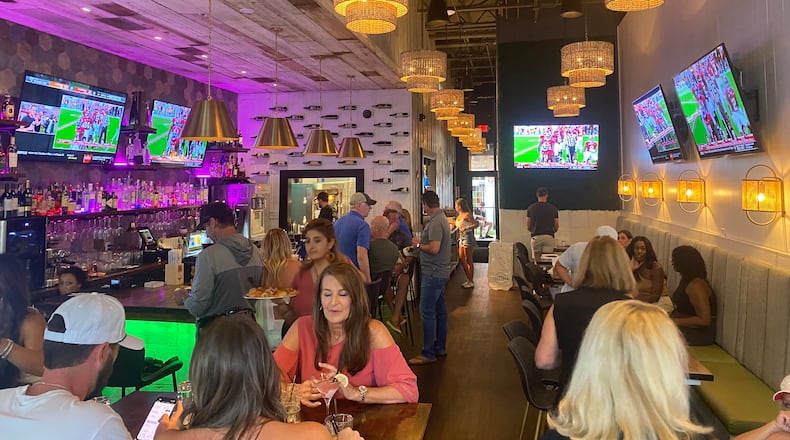 The interior of Sammy's Pizzeria on the Green. / Ligaya Figueras, lfigueras@ajc.com