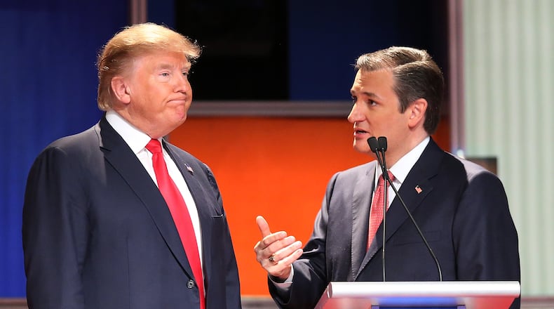 Donald Trump and Ted Cruz. Scott Olson/Getty Images
